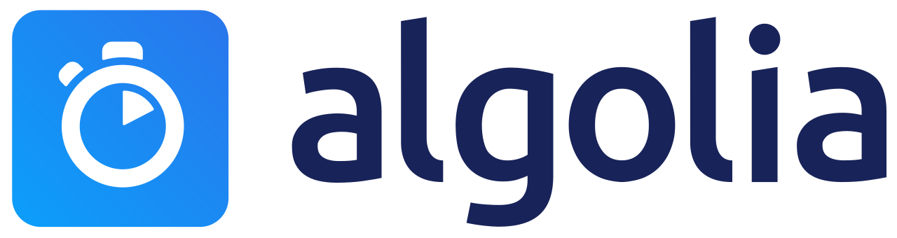 Logo of Algolia.